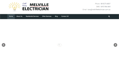 Desktop Screenshot of melvilleelectrician.com.au